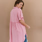 Can't Leave You Behind Tunic Dress- Pink