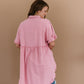 Can't Leave You Behind Tunic Dress- Pink