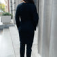 Editor Soft Trench Cardi in Black