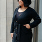 Editor Soft Trench Cardi in Black