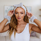 Effortless Days Stretchy Headband & Wristband Set in Gray