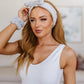 Effortless Days Stretchy Headband & Wristband Set in Gray