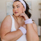 Effortless Days Stretchy Headband & Wristband Set in Lilac