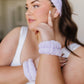 Effortless Days Stretchy Headband & Wristband Set in Lilac