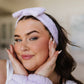 Effortless Days Stretchy Headband & Wristband Set in Lilac