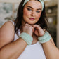 Effortless Days Stretchy Headband & Wristband Set in Sage
