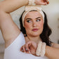 Effortless Days Stretchy Headband & Wristband Set in Tan