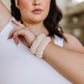 Effortless Days Stretchy Headband & Wristband Set in Tan