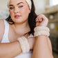 Effortless Days Stretchy Headband & Wristband Set in Tan