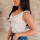 Effortless Reversible Mineral Wash Ribbed Tank in Ash Mocha