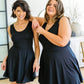 Effortless in Ebony Skort Dress