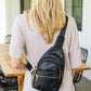 Effortlessly Chic Sling Bag In Black