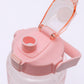 Elevated Water Tracking Bottle in Pink