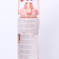Elevated Water Tracking Bottle in Pink