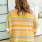 Embrace Me Striped Half Sleeve Knit Cardigan