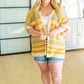 Embrace Me Striped Half Sleeve Knit Cardigan