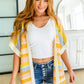 Embrace Me Striped Half Sleeve Knit Cardigan
