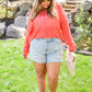 Embroidered Pocket Cutoffs