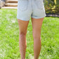 Embroidered Pocket Cutoffs