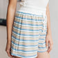 Emery Striped Shorts in Blue