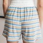 Emery Striped Shorts in Blue