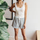 Emery Striped Shorts in Blue