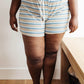 Emery Striped Shorts in Blue