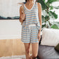 Emery Striped Tank in Blue