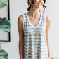 Emery Striped Tank in Blue