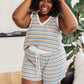 Emery Striped Shorts in Blue