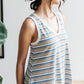 Emery Striped Tank in Blue