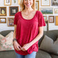 Enjoy The Day Tee In Red