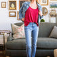 Enjoy The Day Tee In Red