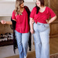 Enjoy The Day Tee In Red