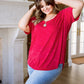 Enjoy The Day Tee In Red