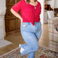 Enjoy The Day Tee In Red