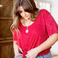 Enjoy The Day Tee In Red