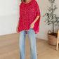 Essential Blouse in Hot Pink Leopard