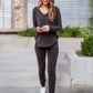 Essential Lounge Top In Black Lava