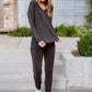 Essential Lounge Top In Black Lava