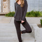 Essential Lounge Top In Black Lava