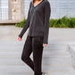 Essential Lounge Top In Black Lava
