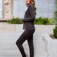 Essential Lounge Top In Black Lava