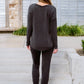 Essential Lounge Top In Black Lava