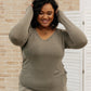 Essential Lounge Top in Mineral Wash Olive