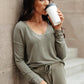 Essential Lounge Top in Mineral Wash Olive