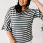 Every Direction Top in Charcoal