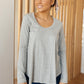 Every Girl's Favorite Basic Top in Heather Gray