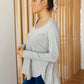Every Girl's Favorite Basic Top in Heather Gray