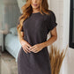 Everyday Favorite Ribbed Knit Dress in Black